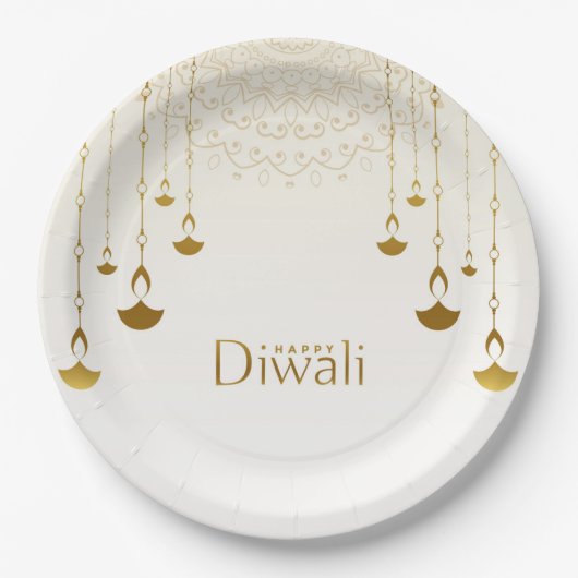 Happy Diwali Paper Plate Pappteller (Vorderseite)