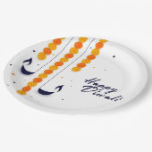 Happy Diwali Paper Plate Pappteller (Schrägansicht)