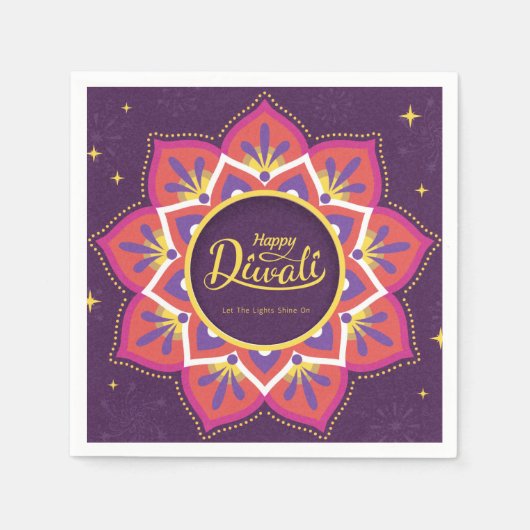 Happy Diwali Paper Plate Serviette (Vorderseite)
