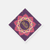 Happy Diwali Paper Plate Serviette (Ecke)