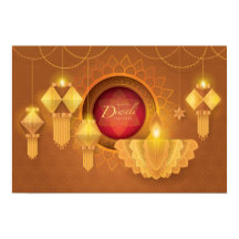 Happy Diwali Papercut Lanterns