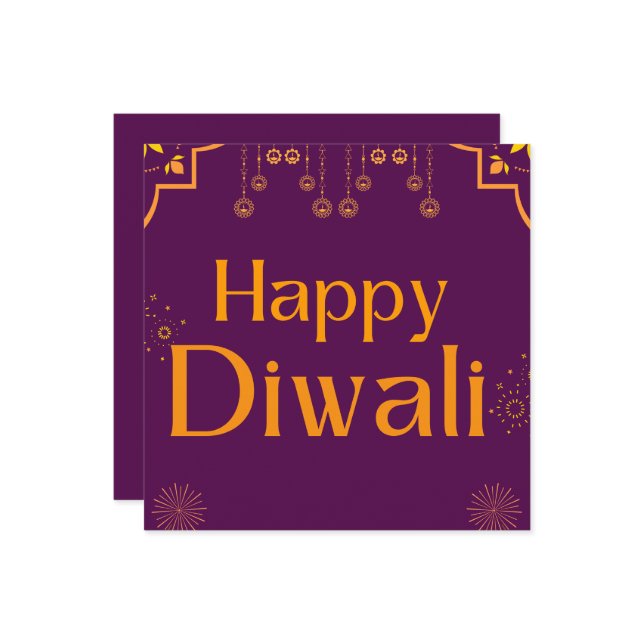 Happy Diwali Party (Vorderseite/Rückseite Beispiel)