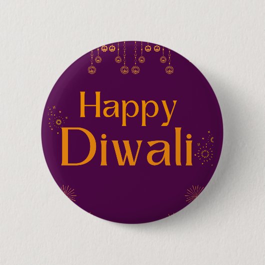 Happy Diwali Party Button (Vorderseite)