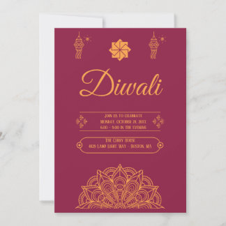 Happy Diwali Party Einladung