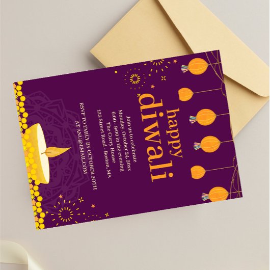 Happy Diwali Party Einladung