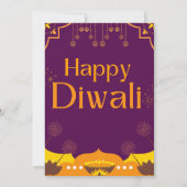 Happy Diwali Party Einladung (Rückseite)