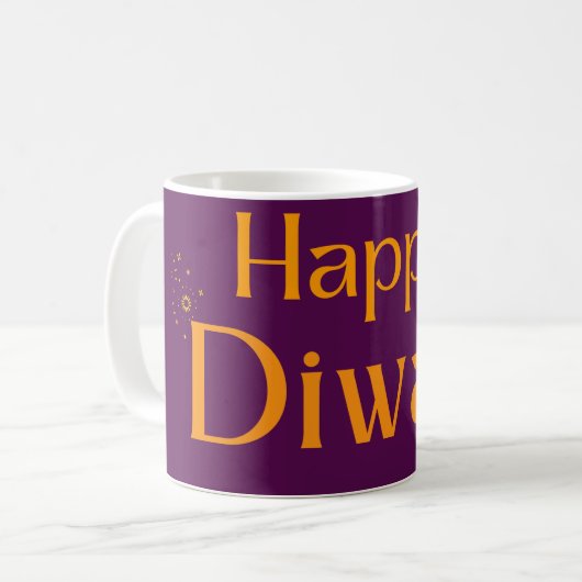 Happy Diwali Party Kaffeetasse (Vorderseite Links)