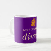 HAPPY DIWALI PARTY KAFFEETASSE (Vorderseite Links)