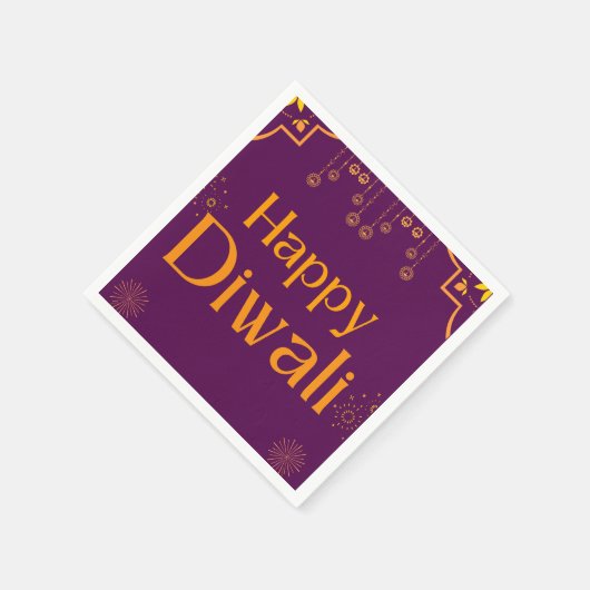 Happy Diwali Party Serviette (Ecke)