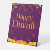 Happy Diwali Party Sockelschild (Vorderseite)