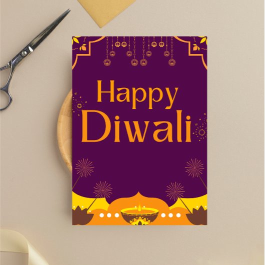 Happy Diwali Party Sockelschild