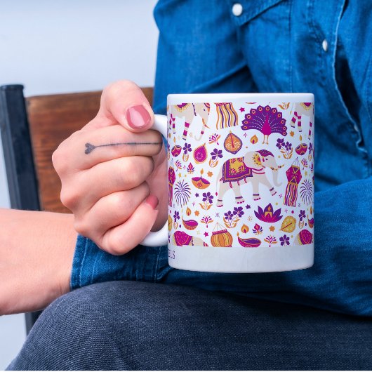Happy Diwali Personalisierte Mug für Tee Kaffee Kaffeetasse