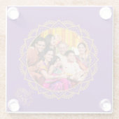 Happy Diwali Photo  Glasuntersetzer (Rückseite)