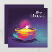 Happy Diwali Pinakothek Züst Feiertagskarte (Vorne/Hinten)