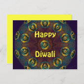 Happy Diwali postcard. Postkarte (Vorne/Hinten)