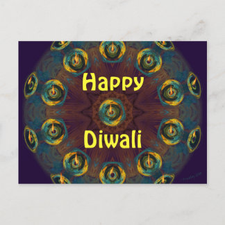 Happy Diwali postcard. Postkarte