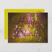 Happy Diwali postcard. Postkarte (Vorne/Hinten)