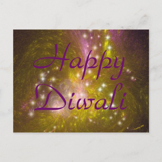 Happy Diwali postcard. Postkarte (Vorderseite)
