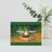 Happy Diwali Postkarte (Stehend Vorderseite)