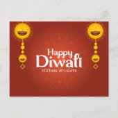 Happy Diwali Postkarte (Vorderseite)
