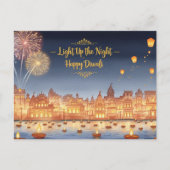 Happy Diwali Postkarte (Vorderseite)