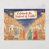 Happy Diwali Postkarte (Vorderseite)