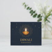 Happy Diwali Postkarte (Stehend Vorderseite)
