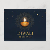 Happy Diwali Postkarte (Vorderseite)