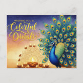 Happy Diwali Postkarte (Vorderseite)