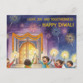 Happy Diwali Postkarte (Vorderseite)