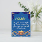 Happy Diwali Postkarte (Stehend Vorderseite)