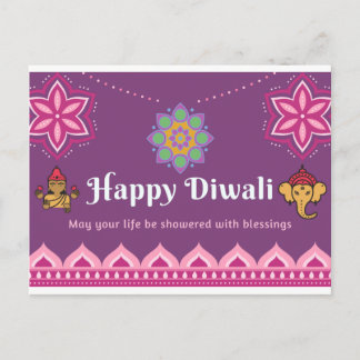 Happy Diwali Postkarte