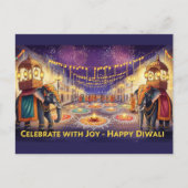 Happy Diwali Postkarte (Vorderseite)