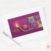Happy Diwali Rechteckiger Aufkleber (Umschlag)