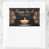 Happy Diwali Rechteckiger Aufkleber (Tasche)
