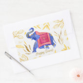 Happy Diwali Rechteckiger Aufkleber (Umschlag)