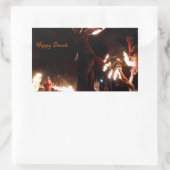 Happy Diwali Rectangle Stickers, Glossy Rechteckiger Aufkleber (Tasche)
