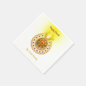 Happy Diwali Serviette (Ecke)