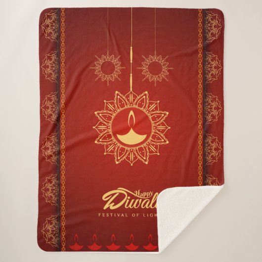 Happy Diwali Sherpadecke (Vorderseite)