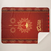 Happy Diwali Sherpadecke (Vorderseite (Horizontal))