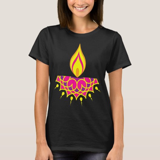 Happy Diwali Shubh Deepawali Festival of Lights T-Shirt (Vorderseite)