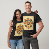 "Happy Diwali Simple Rangoli T - Shirt Design" (Unisex)