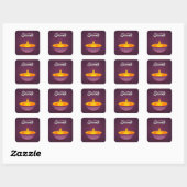 Happy Diwali Square Sticker (Blatt)
