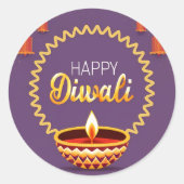 Happy Diwali Sticker (Vorderseite)