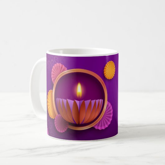 Happy Diwali Tasse (Vorderseite Links)