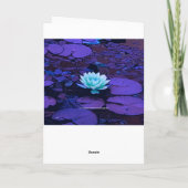 Happy Diwali Typography Purple Floral Lotus Flower Karte (Rückseite)
