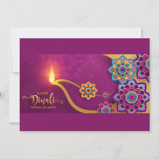 Happy Diwali Urlaubskarte Feiertagskarte (Vorderseite)