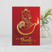 Happy Diwali Urlaubskarte Feiertagskarte (Stehend Vorderseite)