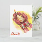 Happy Diwali Urlaubskarte Feiertagskarte (Stehend Vorderseite)