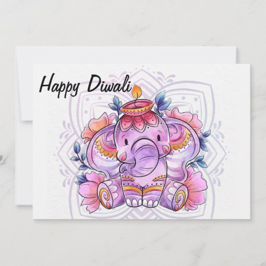 Happy Diwali Urlaubskarte Feiertagskarte (Vorderseite)